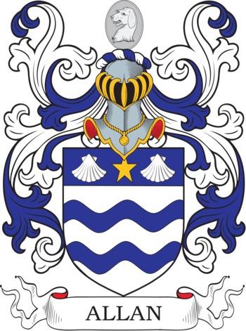 Allan family crest Allan family crest