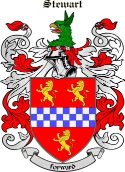 STEWART family crest STEWART family crest